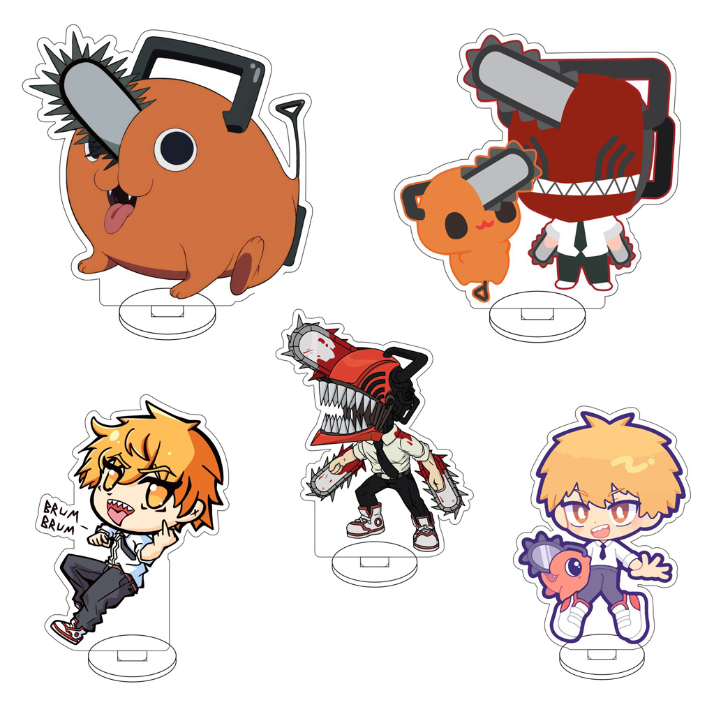 10CM Anime Chainsaw Man Pochit - مراجعة Men Accessories Evil Eye وسعره