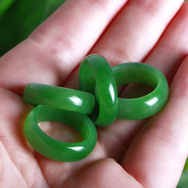 Natural Green Hetian Jade Ring - مراجعة Men Accessories For Hand وسعره