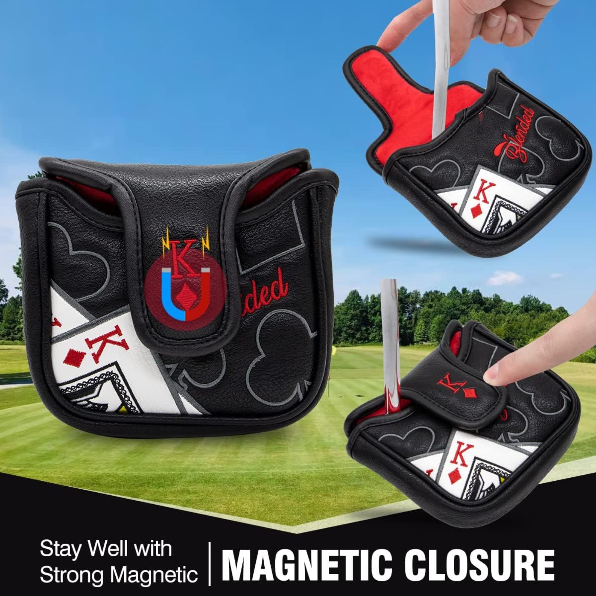 King Of Hearts Embroidered Mal - مراجعة Men Accessories For Gift وسعره