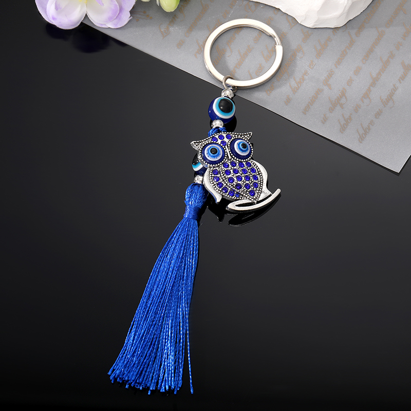 Zircon Turkish Blue Eye Owl An - مراجعة Men Accessories Evil Eye وسعره