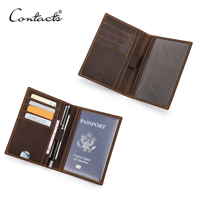 CONTACT'S Passport Holder Men  - مراجعة Men'S Accessories On Sale وسعره