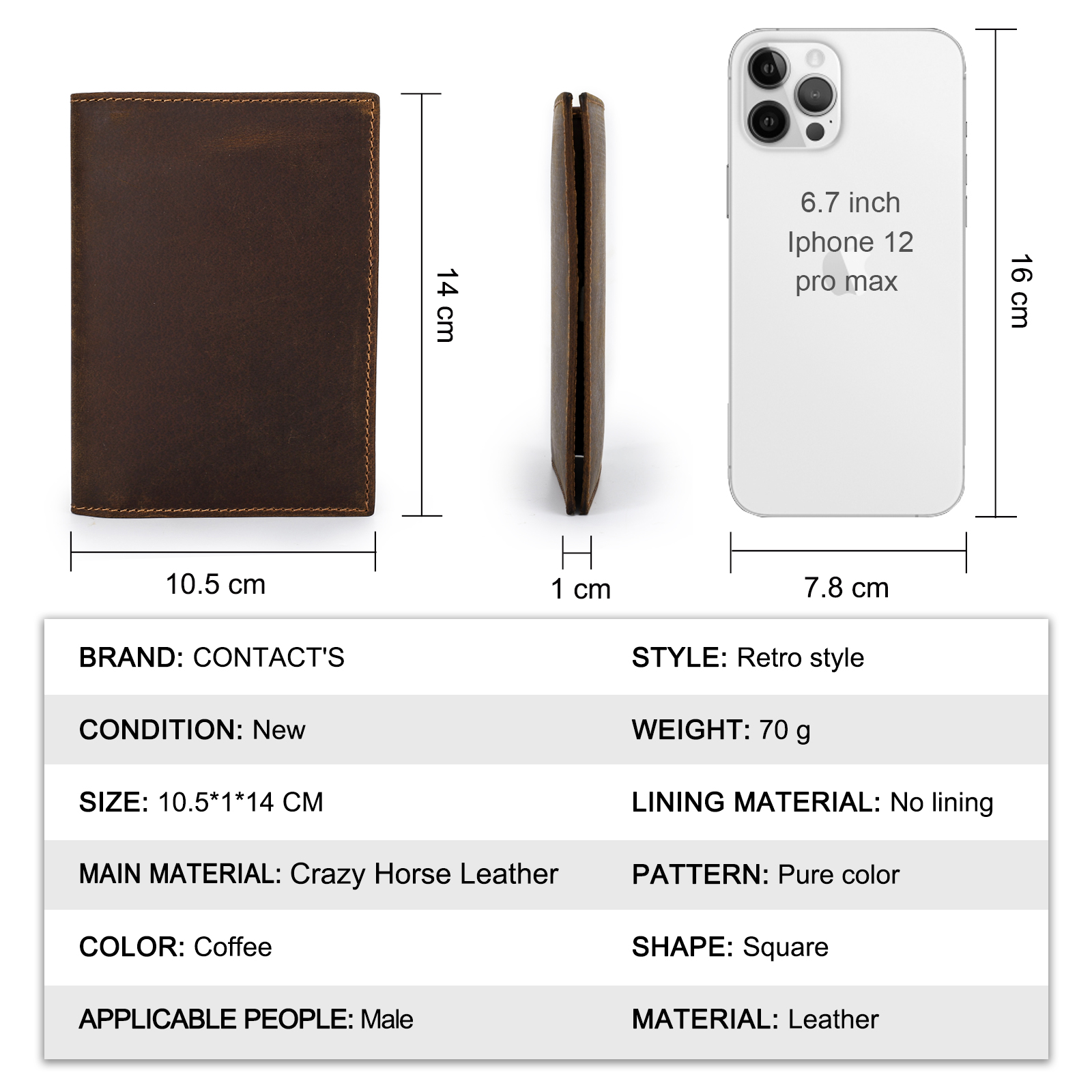 CONTACT'S Passport Holder Men  - مراجعة Men'S Accessories On Sale وسعره