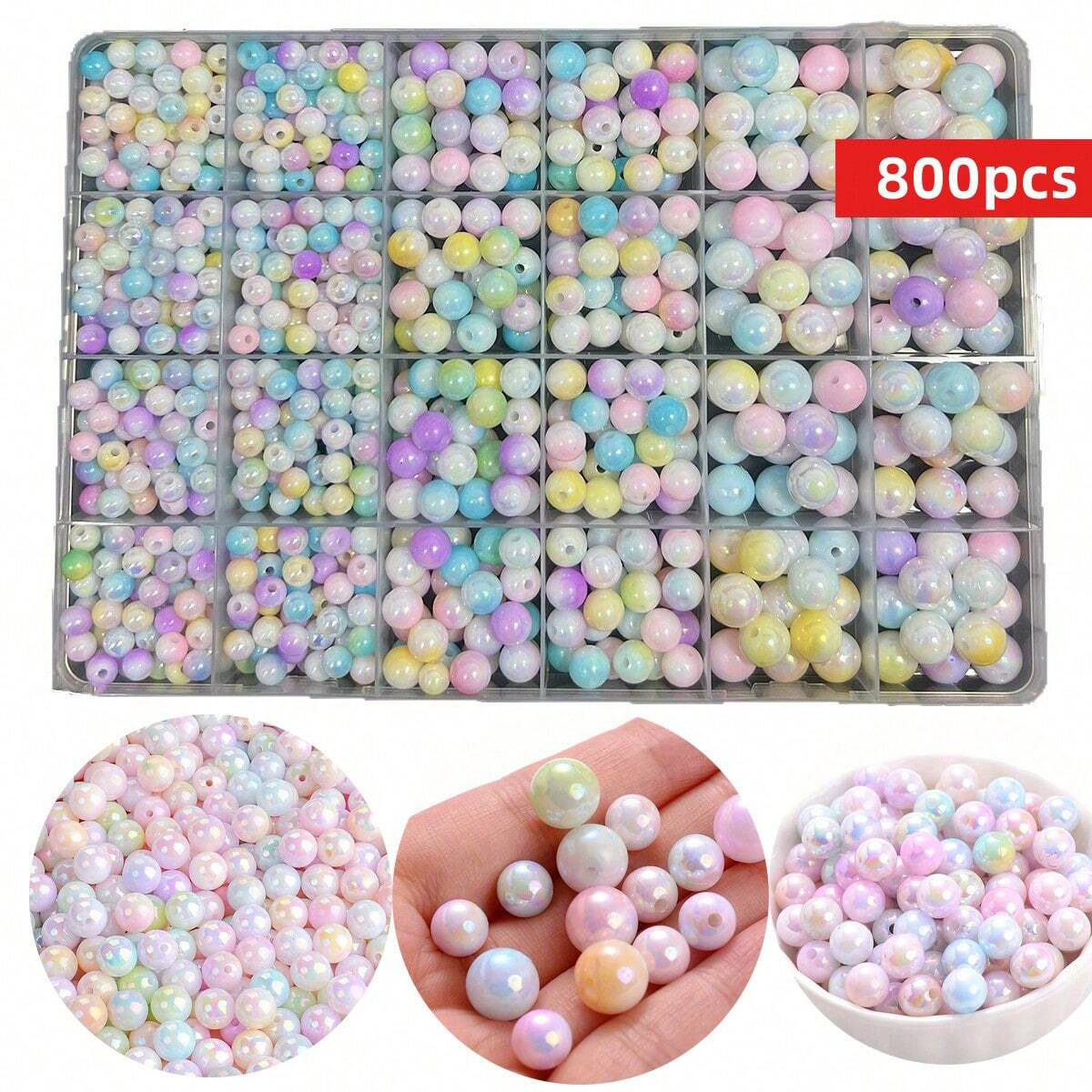 800pcs/24 grid set box 6mm/8mm - مراجعة Men Accessories Box وسعره