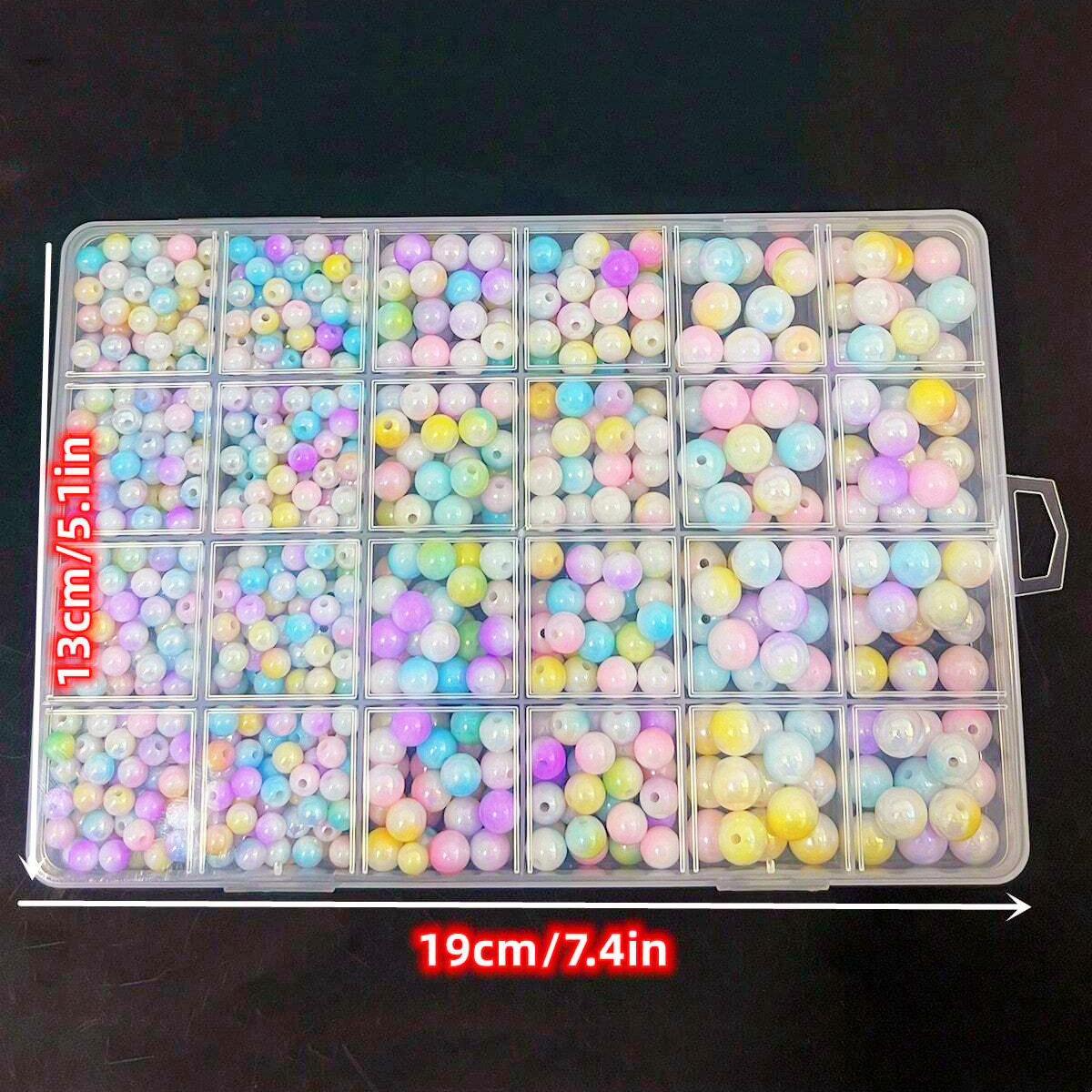 800pcs/24 grid set box 6mm/8mm - مراجعة Men Accessories Box وسعره