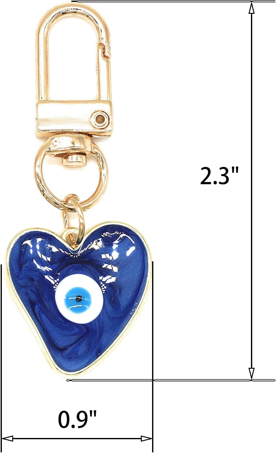 Evil Eye Keychains Sweat-heart - مراجعة Men Accessories Evil Eye وسعره