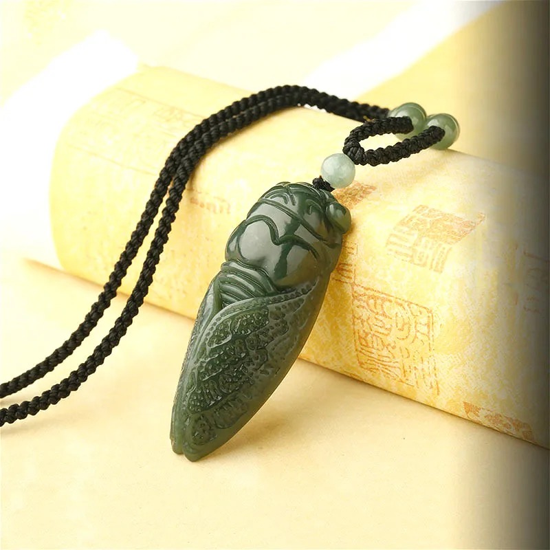 Natural Hetian Jade Cicada Pen - مراجعة Men Accessories For Hand وسعره