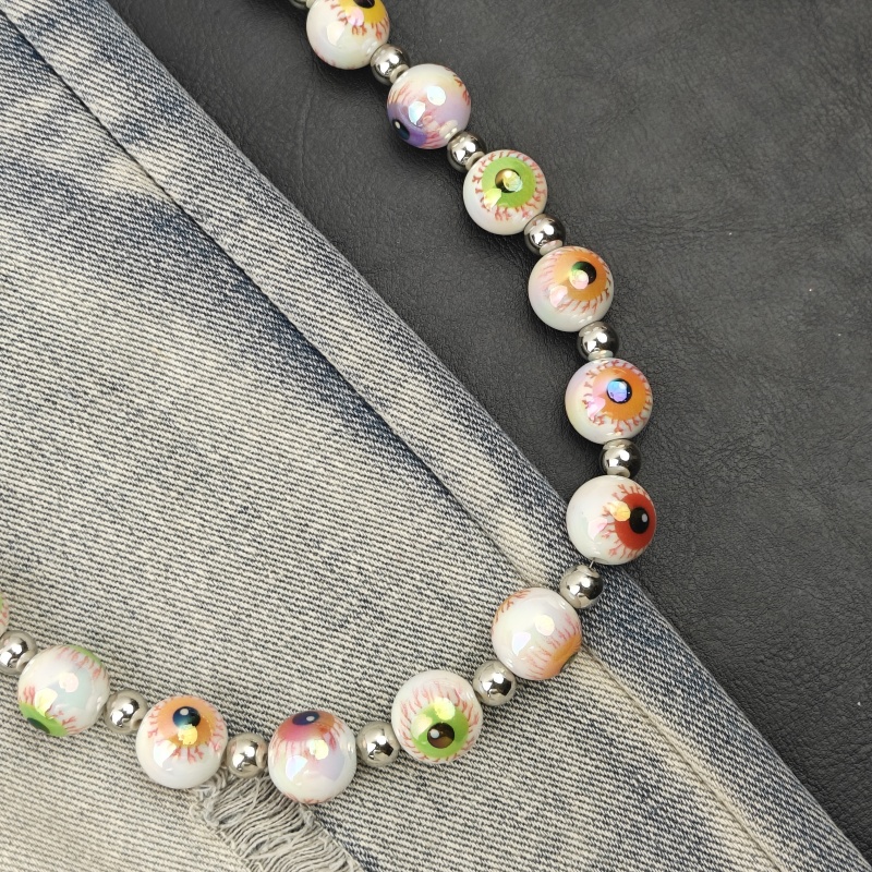 2025 Year Halloween Gift DIY E - مراجعة Men Accessories Evil Eye وسعره