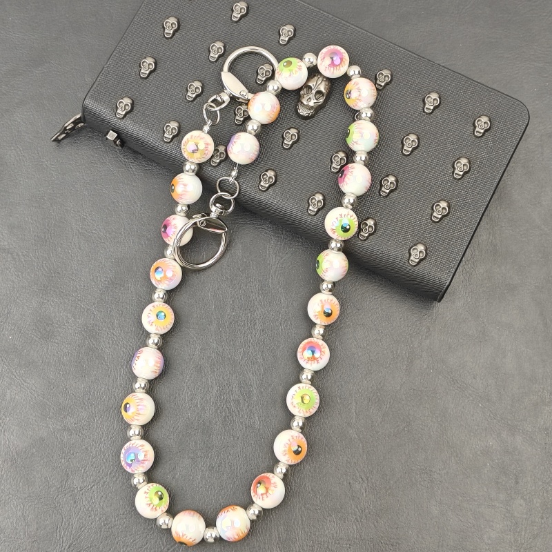 2025 Year Halloween Gift DIY E - مراجعة Men Accessories Evil Eye وسعره