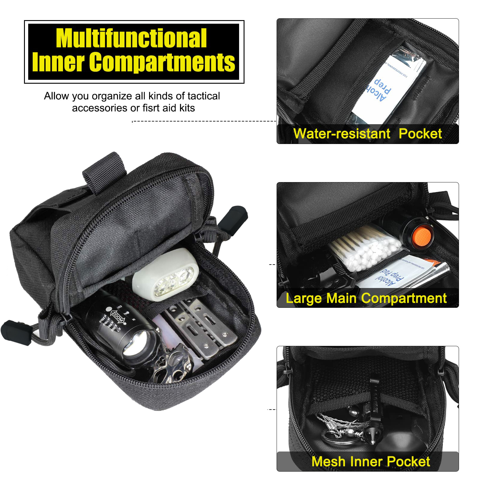 Tactical Molle Pouch Waist Bag - مراجعة Men Accessories Box وسعره