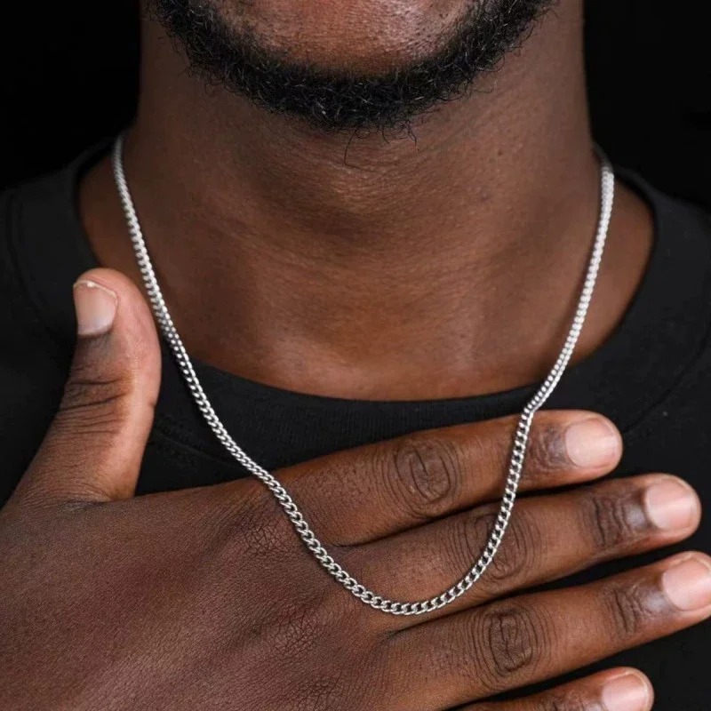 2mm Men's Cuban Chain Necklace - مراجعة Men'S Accessories Trending وسعره