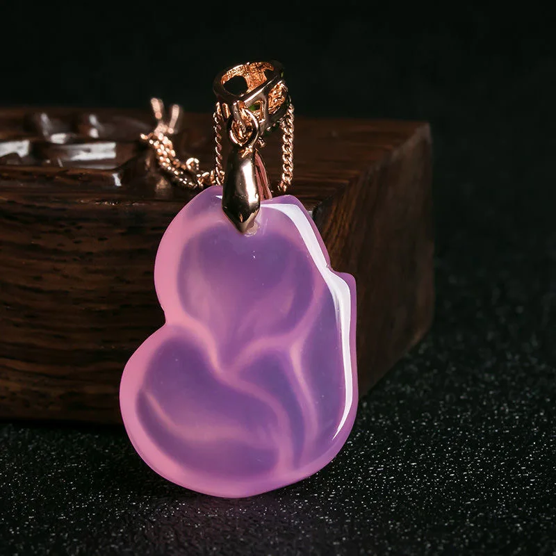 Natural Purple Agate Fox Penda - مراجعة Men Accessories For Hand وسعره