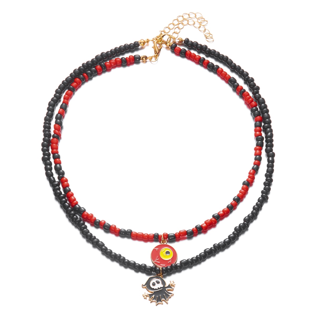 Double Layer Evil Eye Pendant  - مراجعة Men Accessories Evil Eye وسعره
