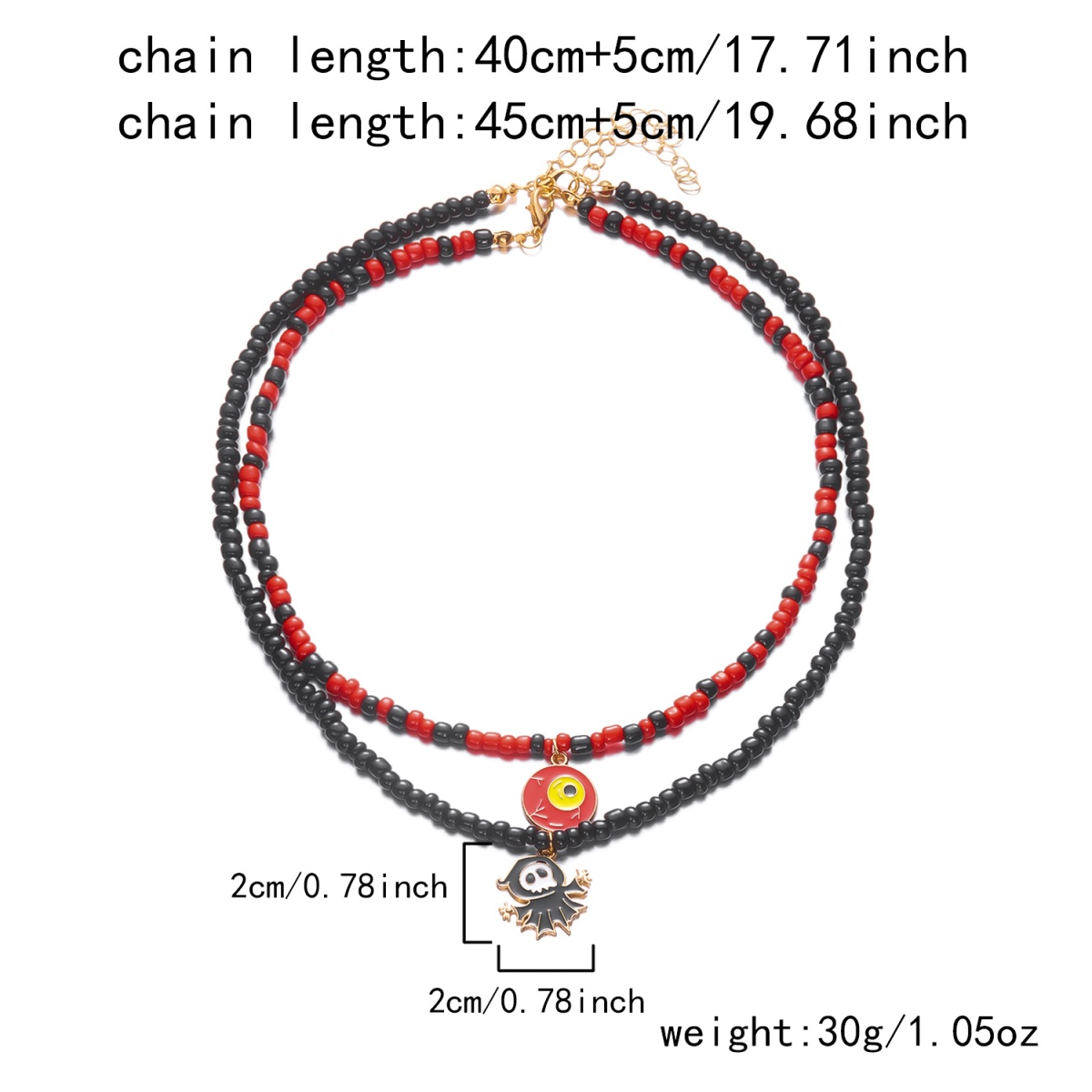 Double Layer Evil Eye Pendant  - مراجعة Men Accessories Evil Eye وسعره