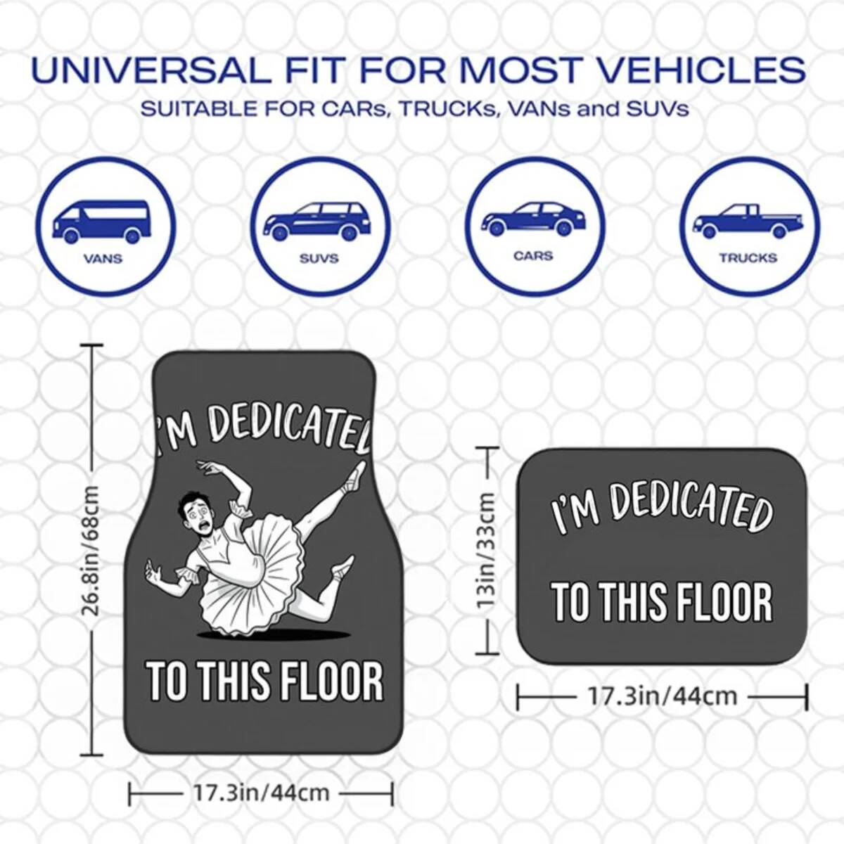 4Pcs Anti-Slip Car Floor Mats  - مراجعة Men'S Accessories Vans وسعره