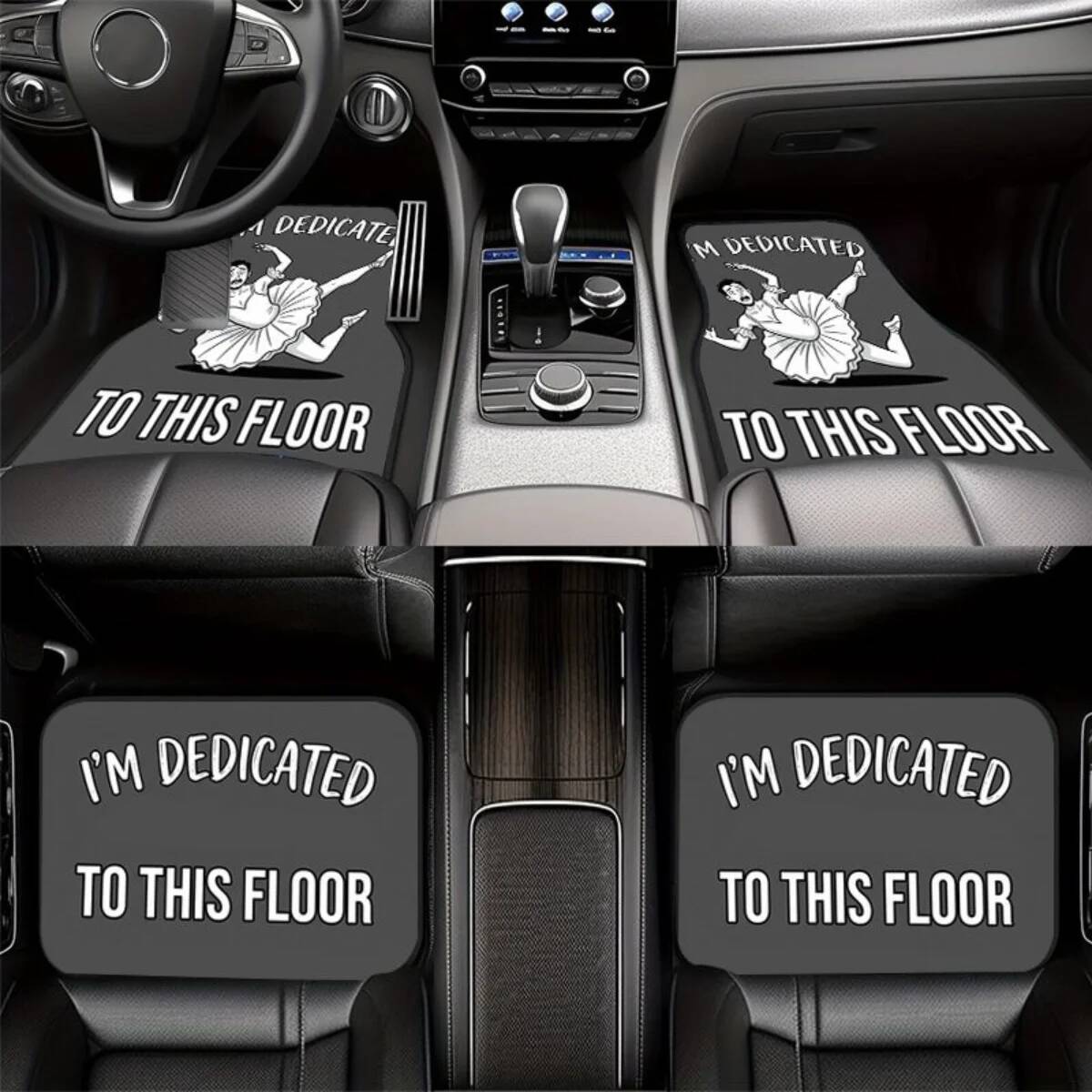 4Pcs Anti-Slip Car Floor Mats  - مراجعة Men'S Accessories Vans وسعره