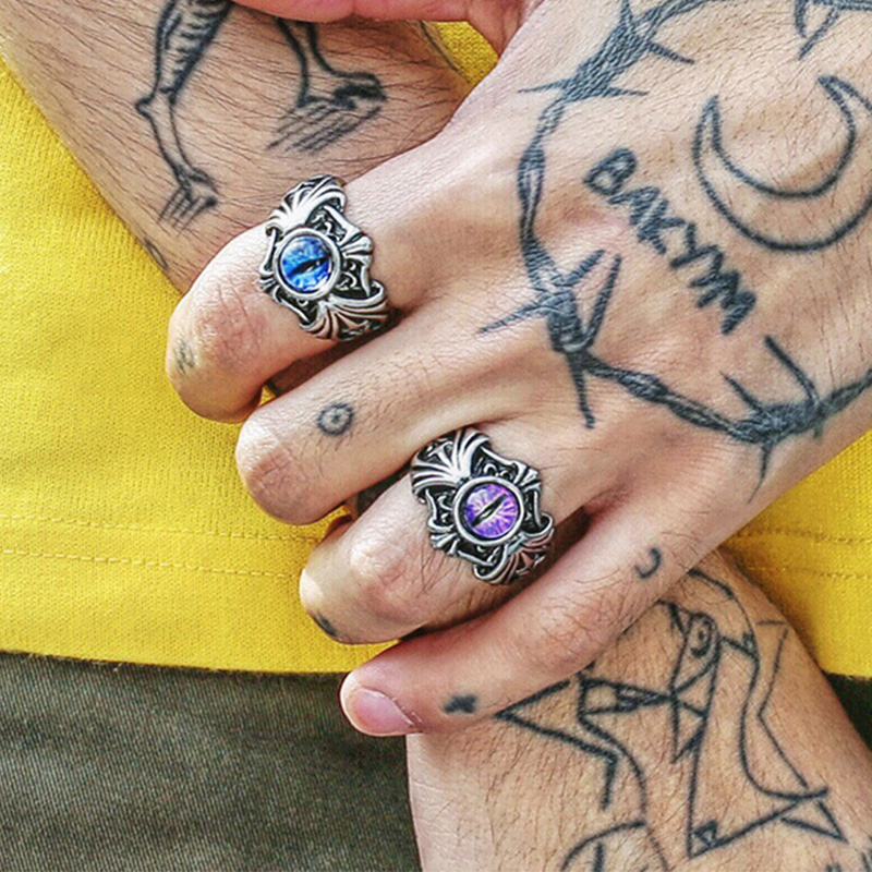 Retro Vines Evil Eye Ring For  - مراجعة Men Accessories Evil Eye وسعره