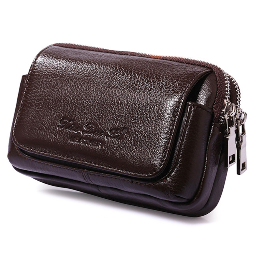 Men Genuine Leather Waist Fann - مراجعة Men Accessories Box وسعره