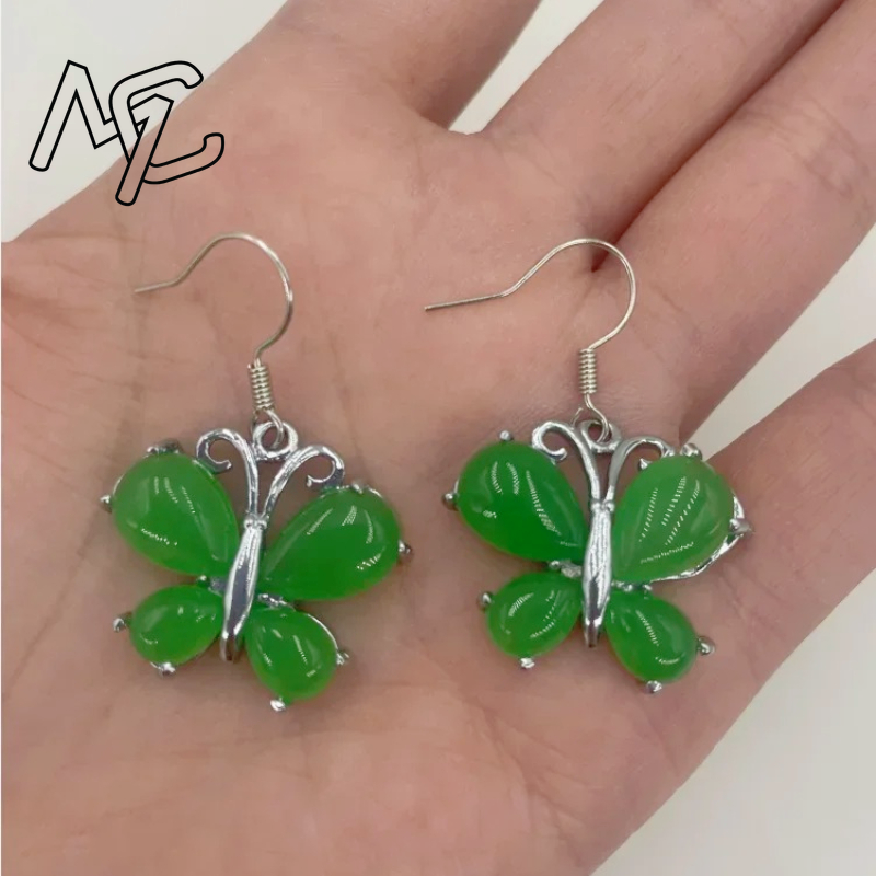S925 Silver Green Jade Butterf - مراجعة Men Accessories For Hand وسعره