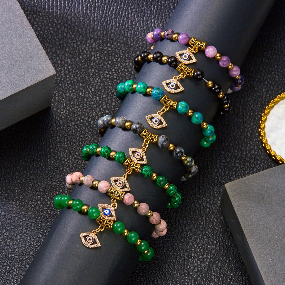 Natural Stone Evil Eye Bracele - مراجعة Men Accessories Evil Eye وسعره