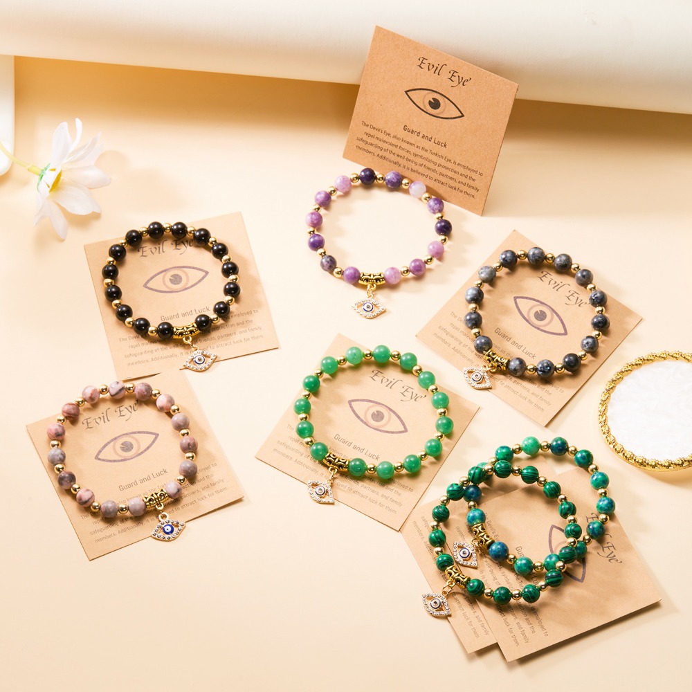 Natural Stone Evil Eye Bracele - مراجعة Men Accessories Evil Eye وسعره