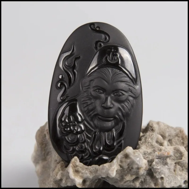 Natural Obsidian Sun WuKong Pe - مراجعة Men Accessories For Hand وسعره