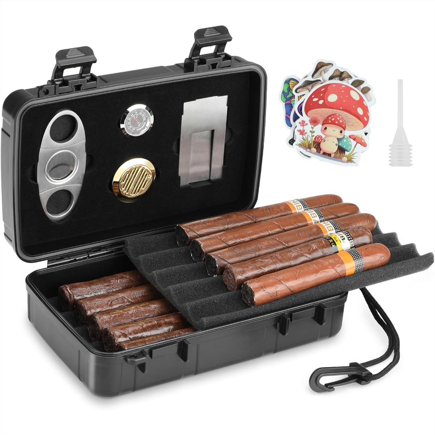 Portable Cigar Humidor Holds 1 - مراجعة Men'S Accessories وسعره
