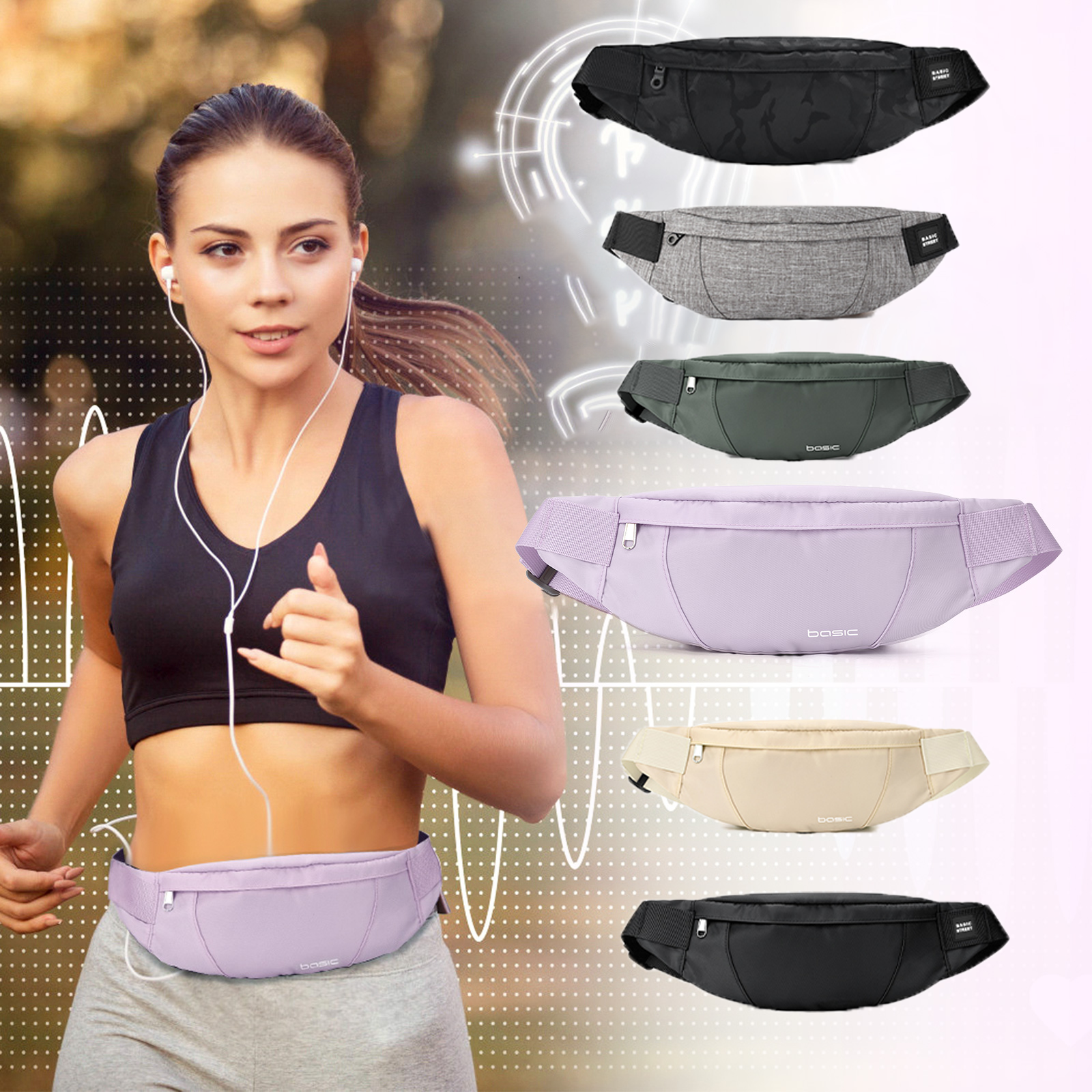 Fashion Running Waist Bag Wate - مراجعة Men Accessories Box وسعره