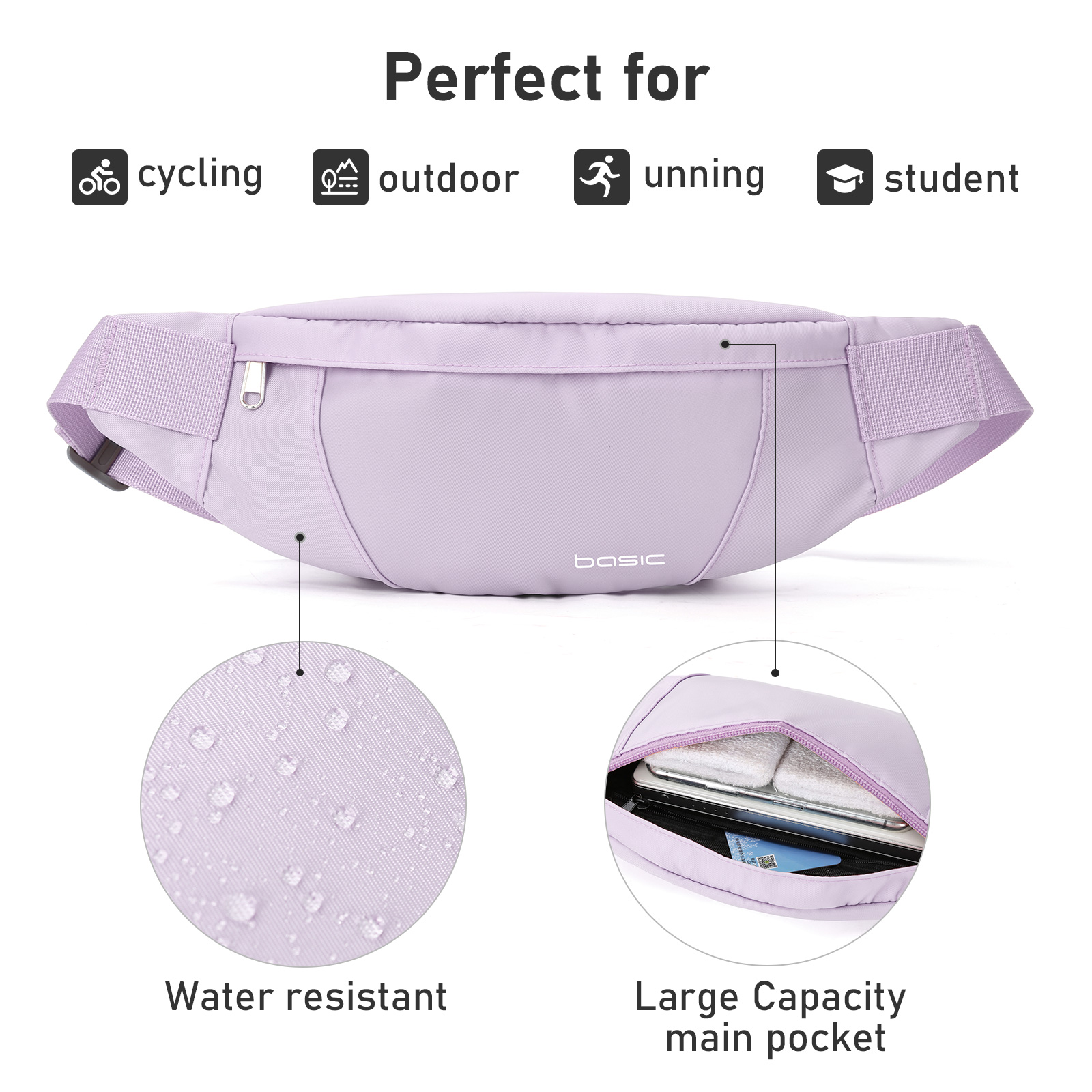 Fashion Running Waist Bag Wate - مراجعة Men Accessories Box وسعره