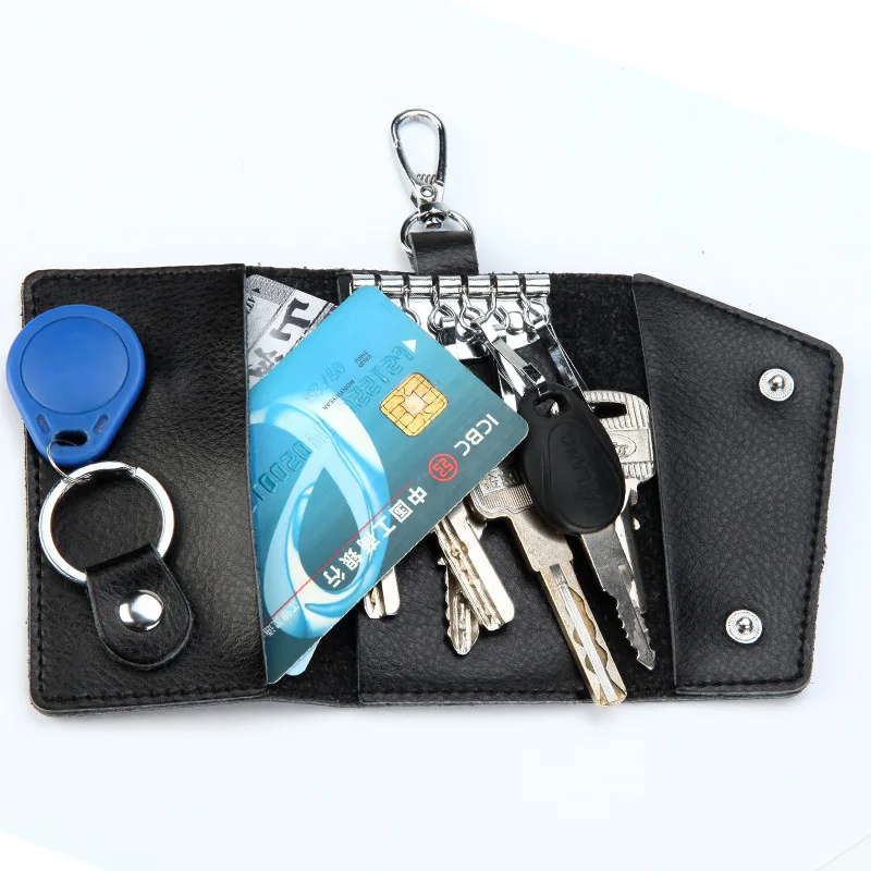 1 PC Second Layer Cowhide Keyc - مراجعة Men Accessories Box وسعره