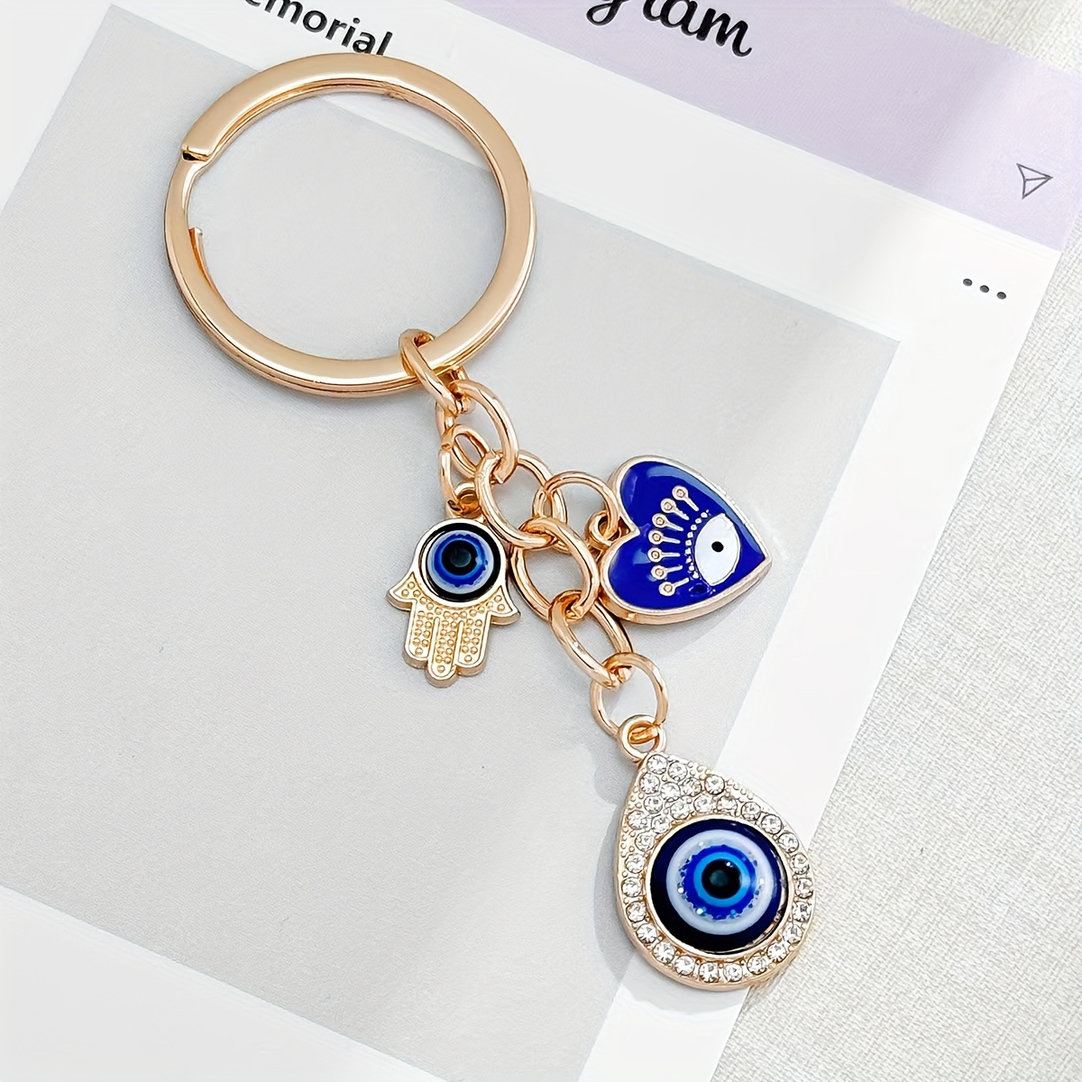 1 Hamza hand and evil eye char - مراجعة Men Accessories Evil Eye وسعره