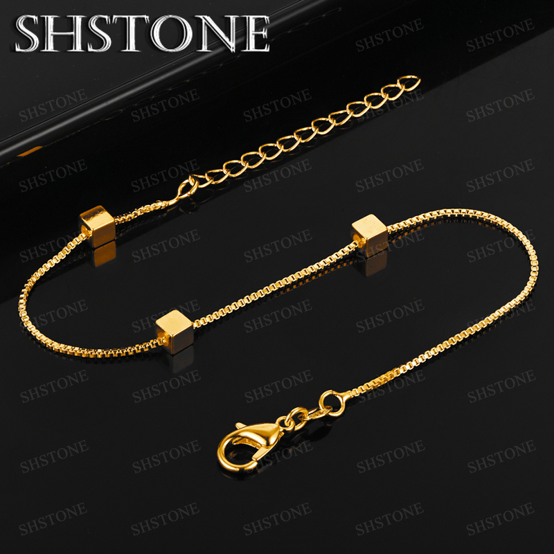 Hot 18k Gold Mesh Chain Square - مراجعة Men'S Accessories Trending وسعره